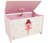 Fun House Coffre à jouets 713481 Danseuse Ballerine pour enfant H.40 x L.58 x P.36 cm