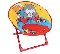 FUN HOUSE Enfant T'CHOUPI Siège Lune Pliable H.47 X L.54 X P.42 cm, Polyester, Multicolore