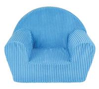Fun House | Fauteuil Club Bleu Uni pour Enfants 12 Mois+ | Mousse Légère et Lavable | Dimensions 52 X 33 X 42 Cm | Licence Officielle | Origine France Garantie | Mobilier Bébé Garçon Fille