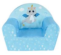 Fauteuil club bleu Léon le Dragon