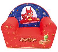 Fun House | Fauteuil Club Samsam pour Enfants 12 Mois+ | Mousse Légère et Lavable | Dimensions 52 X 33 X 42 Cm | Licence Officielle | Origine France Garantie | Mobilier Bébé Garçon Fille