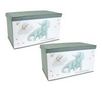 JURASSIC WORLD - Lot de 2 coffres à jouets pliables