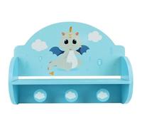 FUN HOUSE Léon le Dragon 713338 ETAGERE PORTEMANTEAU Dimensions : ± H. 33 x L. 46 x P. 15 cm pour enfant