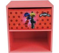 Fun house miraculous ladybug chevet avec tiroir h.36 l.33 p. 30 cm