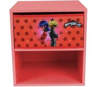 Fun House – Chevet avec tiroir Miraculous Ladybug – H36 × L33 × P30 cm – Pour enfant