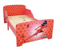 Lit Miraculous Ladybug Avec Sommier A Lattes 140x70 Cm - Fun House - Enfant - Bois - Rouge