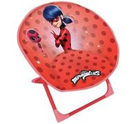 Fun house miraculous siege lune pliable ladybug pour enfant h.47 x l.54 x p.42 cm