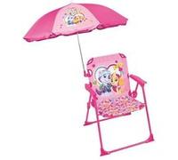 FUN HOUSE PATPATROUILLE Stella Everest Chaise pliante de camping - H.38.5 xl.38.5 x P.37.5 cm - Avec parasol o 65 cm Violet G