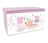 FUN HOUSE 713498 PEPPA PIG Coffre à jouets pliable 55,5 x 34,5 x 34 cm pour enfant, Red