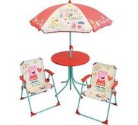 Fun House Peppa Pig Salon De Jardin - 1 Table, 2 Chaises Et 1 Parasol - Pour Enfant Neutre G