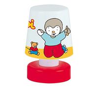 FUN HOUSE | T’CHOUPI Veilleuse LED Enfant 11,5 x 7,5 cm | Lampe de Nuit Poussoir Sans Fil | Multicolore à Piles AAA | Décor T’choupi Chambre Bébé | Nomade, Compacte, Autonome | Licence Officielle