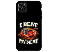 Fun I Beat My Meat Attendrisseur de Steak pour Barbecue Coque pour iPhone 11 Pro Max