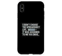 Fun I Didn't Choose the Spreadsheet Life Finance Accounting Coque pour iPhone XS Max