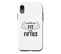 Fun I Put The Fit in My Fifties 50th Birthday Gen X Workout Coque pour iPhone XR