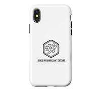Fun I Run So My Demons Can't Catch Me Exercise Humor Design Coque pour iPhone X/XS