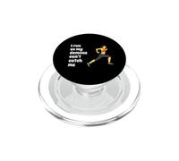Fun I Run So My Demons Can't Catch Me Exercise Humor Design PopSockets PopGrip pour MagSafe
