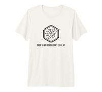 Fun I Run So My Demons Can't Catch Me Exercise Humor Design T-Shirt Haut de Gamme