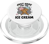 Fun Ice Cream Lover - Just Here for The Ice Cream PopSockets PopGrip pour MagSafe