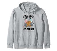 Fun Ice Cream Lover - Just Here for The Ice Cream Sweat à Capuche