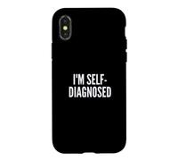 Fun I'm Self-Diagnosed Therapy Joke Coque pour iPhone X/XS