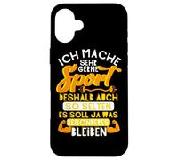 Fun J'aime vraiment faire du sport! graphique Coque pour iPhone 16 Plus