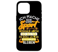 Fun J'aime vraiment faire du sport! graphique Coque pour iPhone 16 Pro Max