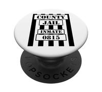 Fun Knast, Prison, Jail, Carnaval, Prison PopSockets PopGrip Adhésif