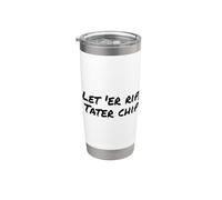 Fun Let 'Er Rip Tater Chip Humor Design Gobelet isotherme en acier inoxydable double paroi