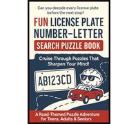 Fun License Plate Number-Letter Search Puzzle Book: Easy To Read Highway Hunt Brain Game For Adults, Teens & Seniors | Word Search About Plate Formats ... | Gift For Birthdays, Birthdays & Holidays