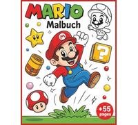 Fun Mar-ios Malbuch: Easy to Color Coloring Book with Simple Bold Line Designs for Children, kids