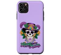 Fun Mardi Sugar Skull Laissez Le Bon Temps Rouler Coque pour iPhone 11 Pro Max