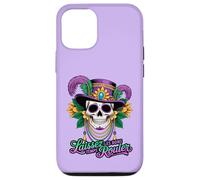 Fun Mardi Sugar Skull Laissez Le Bon Temps Rouler Coque pour iPhone 12/12 Pro