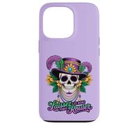 Fun Mardi Sugar Skull Laissez Le Bon Temps Rouler Coque pour iPhone 13 Pro