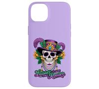 Fun Mardi Sugar Skull Laissez Le Bon Temps Rouler Coque pour iPhone 14 Plus