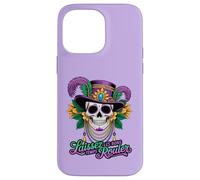 Fun Mardi Sugar Skull Laissez Le Bon Temps Rouler Coque pour iPhone 14 Pro Max