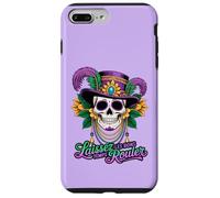 Fun Mardi Sugar Skull Laissez Le Bon Temps Rouler Coque pour iPhone 7 Plus/8 Plus
