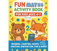Fun Maths Activity Book For Kids Ages 4 to 7