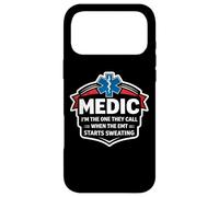 Fun Medic, C'est Moi qu'ils appellent Quand l'ambulancier Commence à transpirer Coque pour iPhone 17 Pro Max