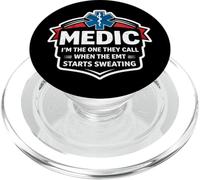 Fun Medic, C'est Moi qu'ils appellent Quand l'ambulancier Commence à transpirer PopSockets PopGrip pour MagSafe