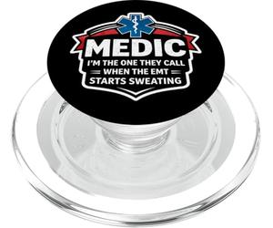 Fun Medic, C'est Moi qu'ils appellent Quand l'ambulancier Commence à transpirer PopSockets PopGrip pour MagSafe