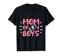 Fun Mom of 4 Boys Moms with Four Sons Birthday Mother's Day T-Shirt