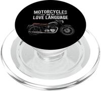 Fun Motorcycles Are My Love Language Design for Men, Women PopSockets PopGrip pour MagSafe