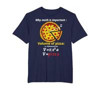 Fun Pizza pi Fun pi Day pi Blague mathématiques calcul T-Shirt, Homme Grandes Tailles, Bleu Marine, 4X Tall