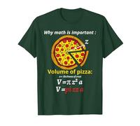 Fun Pizza pi Fun pi Day pi Blague mathématiques calcul T-Shirt, Homme, Vert Forêt, S