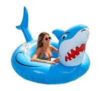 Fun Pool Float Shark - Chaise longue gonflable - Flotte d'eau géante au design requin - Fauteuil de salon d'été flottant durable - Jouet gonflable portable pour lac rivière parc aquatique