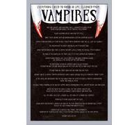 Fun - Poster - Everything I Know (Vampires) + cadre amovible, Shinsuke® Maxi MDF argenté, vitre acrylique