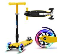 fun pro Two Trottinette Enfants 6 Ans, à partir de l'âge préscolaire, jusqu'à 80KG de Poids, la Trottinette Premium sûre Enfants, Roues LED Trottinette, Pliable,revendeur de Hambourg,Garantie étendue