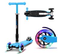 Fun Pro Two Trottinette pour Enfants de 6 Ans, à partir de l'âge préscolaire, Poids jusqu'à 80 kg, Trottinette de qualité supérieure, avec Roues LED, Pliable, pour Enfants de 5, 6, 7, 8, 9 Ans