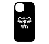 Fun Putting The Fit in Fifty 50th Birthday Workout Design Coque pour iPhone 13