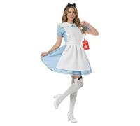 Fun Shack Costume Aventurière Merveilles, Déguisement Alice Adulte, Robe Carnaval Femme, XL